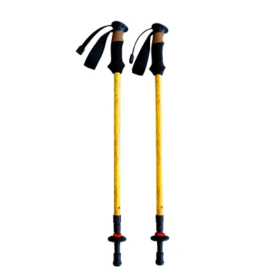 Équipement d'escalade télescopique durable Nordic Walking Trekking Stick Poles